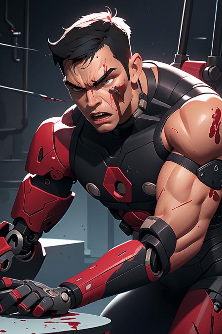 00206-3072065089-(best quality, masterpiece), 1boy, muscular, cyborg, angry, blood, looking down,.png